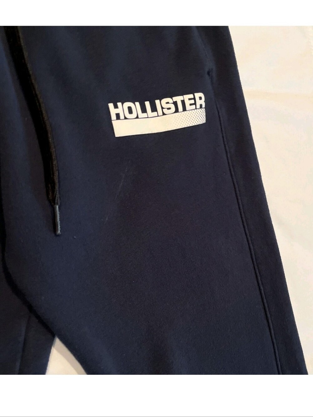 Hollister Navy Logo Jogger Sweatpants - Picture 3 of 3